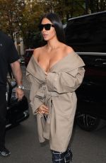 KIM KARDASHIAN Out and About in Paris 10/02/2016