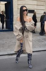 KIM KARDASHIAN Out and About in Paris 10/02/2016