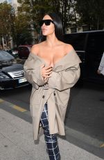 KIM KARDASHIAN Out and About in Paris 10/02/2016
