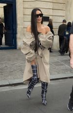 KIM KARDASHIAN Out and About in Paris 10/02/2016