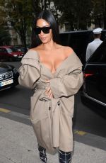 KIM KARDASHIAN Out and About in Paris 10/02/2016