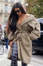 KIM KARDASHIAN Out and About in Paris 10/02/2016