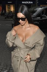 KIM KARDASHIAN Out and About in Paris 10/02/2016