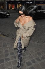 KIM KARDASHIAN Out and About in Paris 10/02/2016