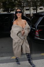 KIM KARDASHIAN Out and About in Paris 10/02/2016