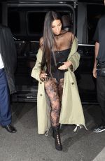 KIM KARDASHIAN Out for Dinner in Paris 10/01/2016