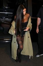 KIM KARDASHIAN Out for Dinner in Paris 10/01/2016