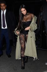 KIM KARDASHIAN Out for Dinner in Paris 10/01/2016