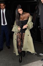 KIM KARDASHIAN Out for Dinner in Paris 10/01/2016