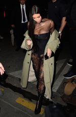 KIM KARDASHIAN Out for Dinner in Paris 10/01/2016
