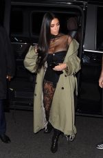 KIM KARDASHIAN Out for Dinner in Paris 10/01/2016