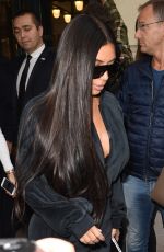 KIM KARDASHIAN Out Shopping in Paris 10/01/2016