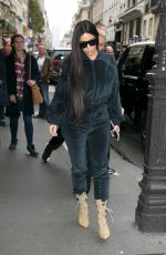 KIM KARDASHIAN Out Shopping in Paris 10/01/2016
