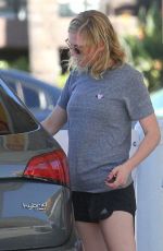 KIRSTEN DUNST at a Gas Station in Los Angeles 09/30/2016