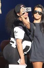 KOURTNEY KARDASHIAN and BLAC CHYNA at a Pumpkin Patch in Calabasas 10/14/2016