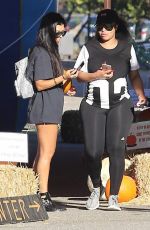 KOURTNEY KARDASHIAN and BLAC CHYNA at a Pumpkin Patch in Calabasas 10/14/2016
