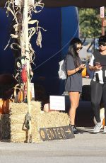 KOURTNEY KARDASHIAN and BLAC CHYNA at a Pumpkin Patch in Calabasas 10/14/2016