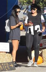 KOURTNEY KARDASHIAN and BLAC CHYNA at a Pumpkin Patch in Calabasas 10/14/2016