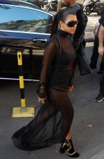 KOURTNEY KARDASHIAN Arrives at Givenchy Offices in Paris 09/29/2016