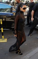 KOURTNEY KARDASHIAN Arrives at Givenchy Offices in Paris 09/29/2016