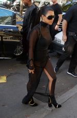 KOURTNEY KARDASHIAN Arrives at Givenchy Offices in Paris 09/29/2016