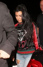 KOURTNEY KARDASHIAN at Catch LA in West Hollywood 10/13/2016