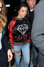 KOURTNEY KARDASHIAN at Catch LA in West Hollywood 10/13/2016