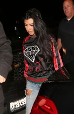 KOURTNEY KARDASHIAN at Catch LA in West Hollywood 10/13/2016