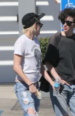 KRISTEN STEWART and ST VINCENT Out and About in Los Angeles 10/22/2016