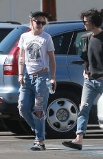 KRISTEN STEWART and ST VINCENT Out and About in Los Angeles 10/22/2016
