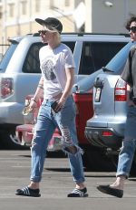 KRISTEN STEWART and ST VINCENT Out and About in Los Angeles 10/22/2016