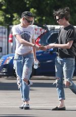 KRISTEN STEWART and ST VINCENT Out and About in Los Angeles 10/22/2016