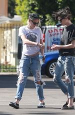 KRISTEN STEWART and ST VINCENT Out and About in Los Angeles 10/22/2016