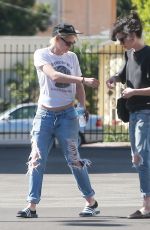 KRISTEN STEWART and ST VINCENT Out and About in Los Angeles 10/22/2016