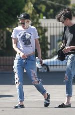 KRISTEN STEWART and ST VINCENT Out and About in Los Angeles 10/22/2016
