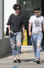 KRISTEN STEWART and ST VINCENT Out and About in Los Angeles 10/22/2016