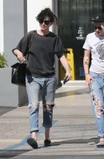 KRISTEN STEWART and ST VINCENT Out and About in Los Angeles 10/22/2016