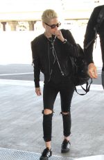 KRISTEN STEWART at LAX Airport in Los Angeles 10/11/2016
