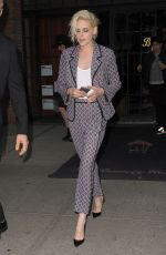 KRISTEN STEWART Leaves Her Hotel in New York 10/05/2016