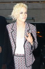 KRISTEN STEWART Leaves Her Hotel in New York 10/05/2016
