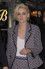 KRISTEN STEWART Leaves Her Hotel in New York 10/05/2016