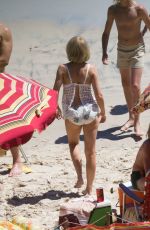 KYLIE MINOGUE in Bikini at a Beach in Gold Coast 10/18/2016