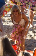 KYLIE MINOGUE in Bikini at a Beach in Gold Coast 10/18/2016