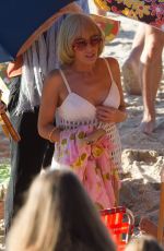KYLIE MINOGUE in Bikini at a Beach in Gold Coast 10/18/2016