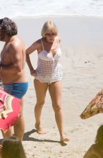 KYLIE MINOGUE in Bikini at a Beach in Gold Coast 10/18/2016