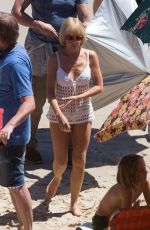 KYLIE MINOGUE in Bikini at a Beach in Gold Coast 10/18/2016