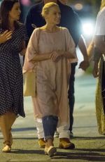 KYLIE MINOGUE Out for Dinner in Gold Coast 10/19/2016