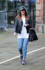 KYM MARSH Leaves Key 103 Radio Station in Manchester 10/07/2016
