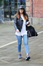 KYM MARSH Leaves Key 103 Radio Station in Manchester 10/07/2016