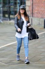 KYM MARSH Leaves Key 103 Radio Station in Manchester 10/07/2016